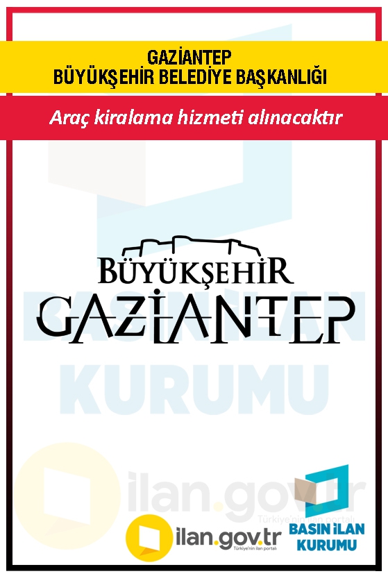GAZİANTEP BÜYÜKŞEHİR BELEDİYE BAŞKANLIĞI