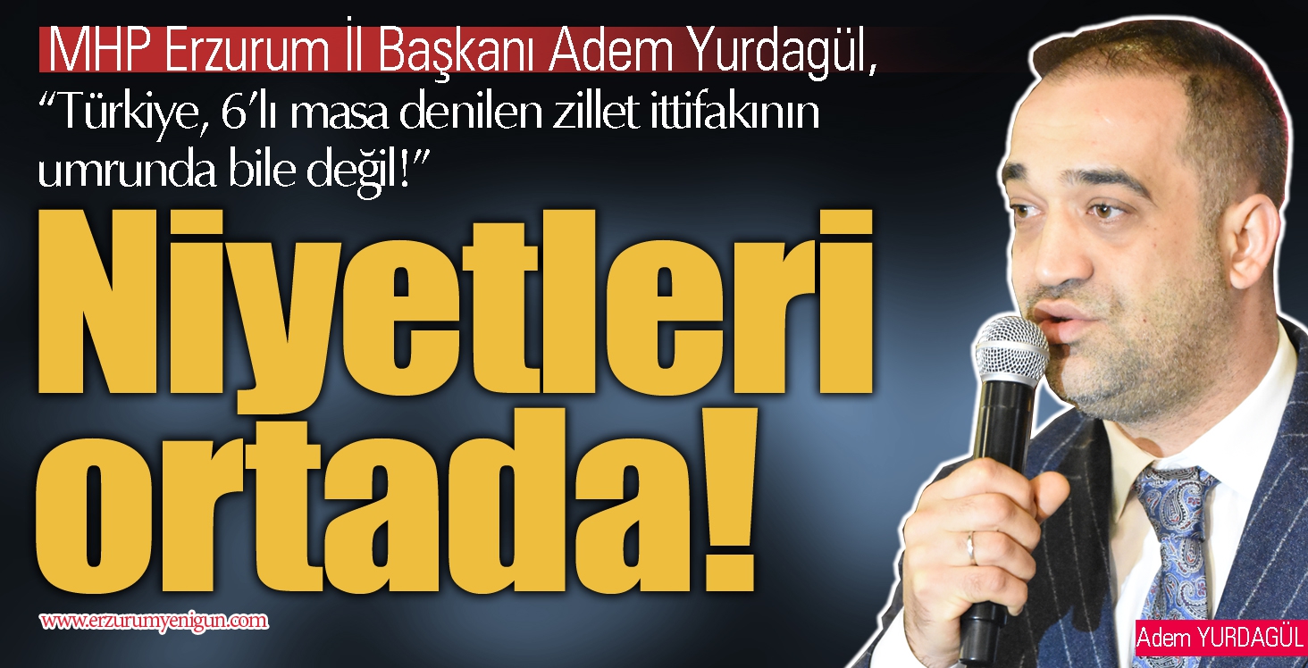 NİYETLERİ ORTADA!