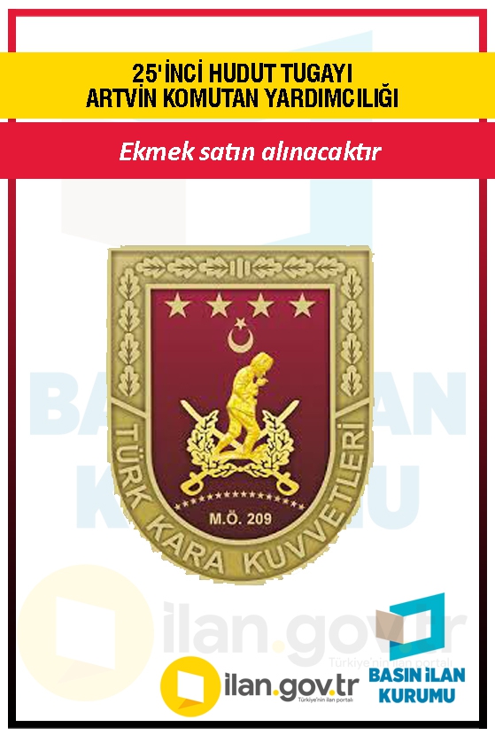 25'İNCİ HUDUT TUGAYI ARTVİN KOMUTAN YARDIMCILIĞI