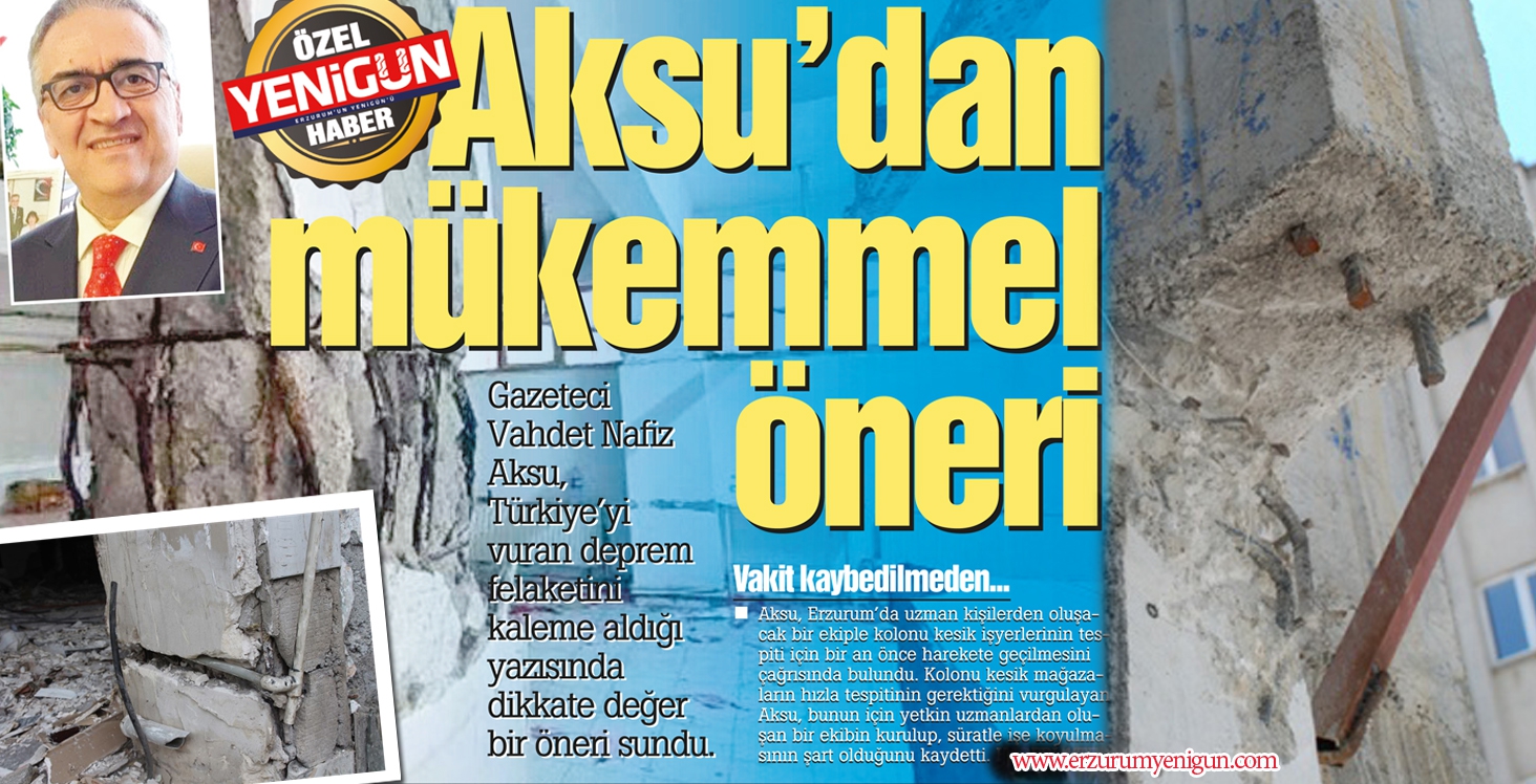 Aksu’dan mükemmel öneri