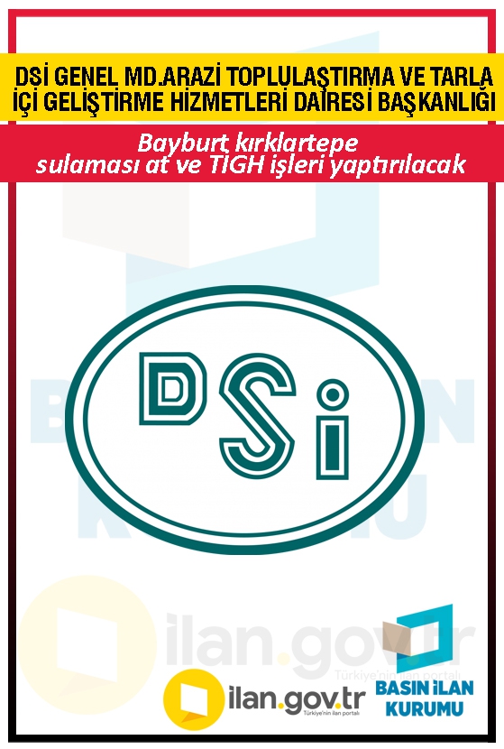 DSİ GENEL MD.ARAZİ TOPLULAŞTIRMA VE TARLA İÇİ GELİŞTİRME HİZMETLERİ DAİRESİ BAŞKANLIĞI