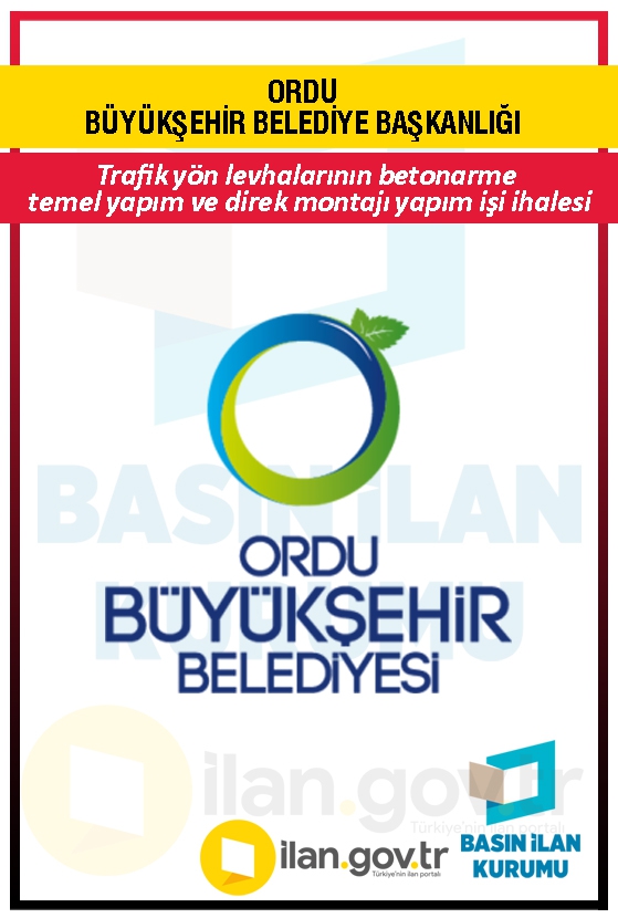 ORDU BÜYÜKŞEHİR BELEDİYE BAŞKANLIĞI
