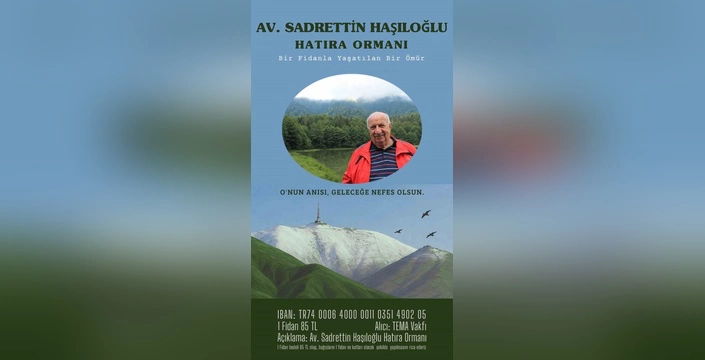 Erzurum'da Avukat Haşıloğlu Anısına Hatıra Ormanı: Bir Ailenin Vefalı Girişimi
