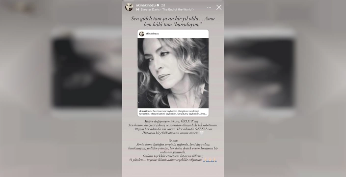 Akın Akınözü'nden anne özlemi dolu paylaşım: Bir yıl oldu
