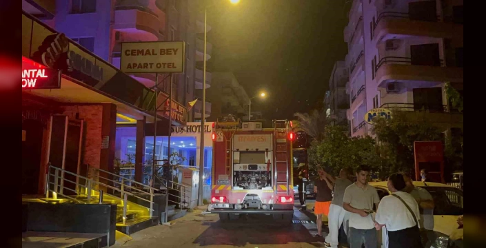 Alanya'da apart otel yangını