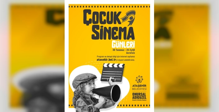 Ataşehir'de Yaz Akşamları Çocuklara Açık Hava Sinema Keyfi