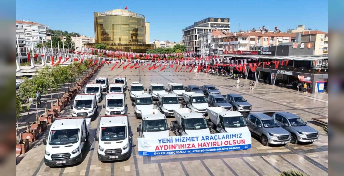 Aydın Büyükşehir Belediyesi'ne 24 yeni araç