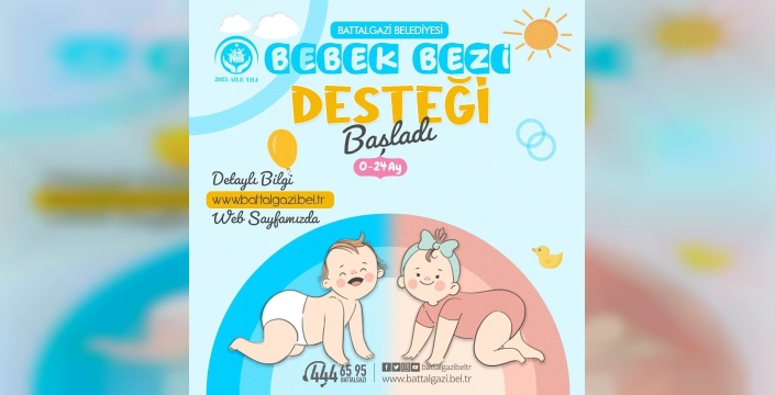 Battalgazi Belediyesi'nden Bebek Bezi Desteği: Ailelere büyük destek