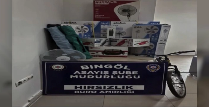 Bingöl'de internetten hırsızlık: Çalınan ürünler ele geçirildi