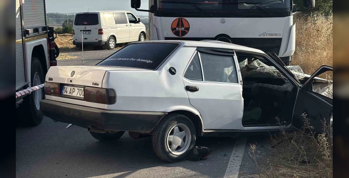 Bolu'da ölümcül kaza: Genç hayatını kaybetti