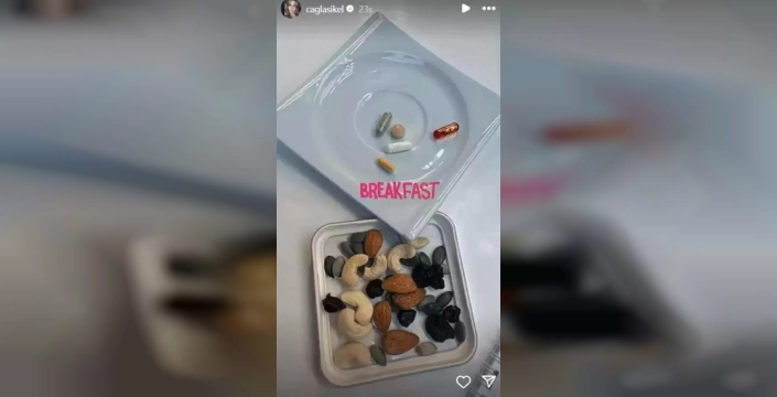 Çağla Şıkel'in yeni kahvaltısı sosyal medyayı salladı