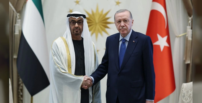 Cumhurbaşkanı Erdoğan, BAE Devlet Başkanı Şeyh Muhammed bin Zayed Al Nahyan'ı ağırladı