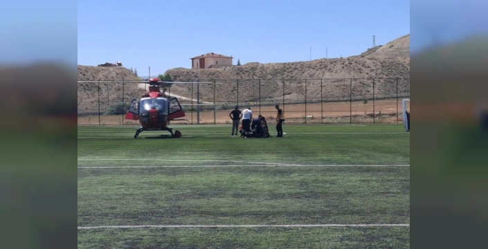 Darende'de hasta hava ambulansıyla Malatya'ya sevk edildi