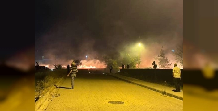 Elazığ'da otluk alanda çıkan yangın söndürüldü