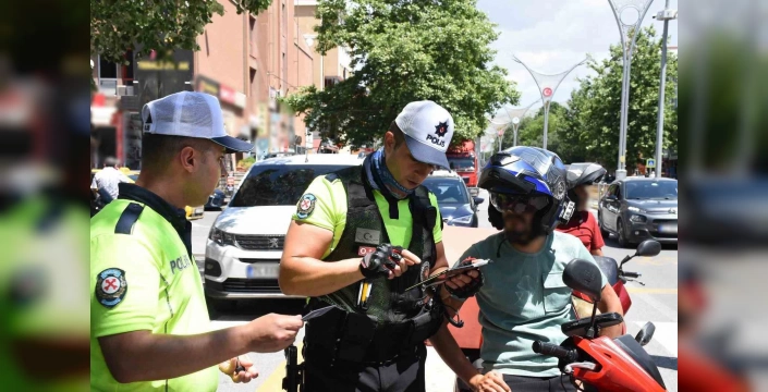 Erzincan'da motosiklet denetimi: Çok sayıda ceza kesildi