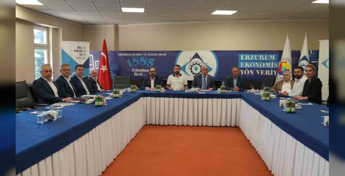 Erzurum Ticaret ve Sanayi Odası toplantı yaptı: TOBB Nefes Kredisi ve iş birlikleri görüşüldü