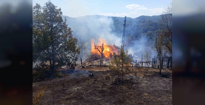 Kastamonu'da yangın: Ev küle döndü