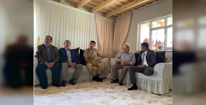 Kaymakam Mahir, şehit ve yetim ailelerini ziyaret etti