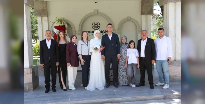 Kocasinan'da 25 çift 07.07.2025'te evlendi
