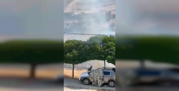 Kovancılar'da kahramanlık: Gençler, yangını söndürdü