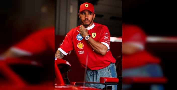 Lewis Hamilton, Silverstone'da Raye'nin konserini izledi