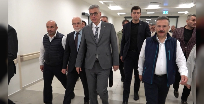 Memişoğlu'ndan yaralı orman işçisine geçmiş olsun ziyareti