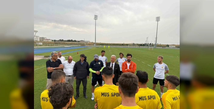 Muşspor'u ziyaret: Yusuf Kılıç, takıma destek sözü verdi