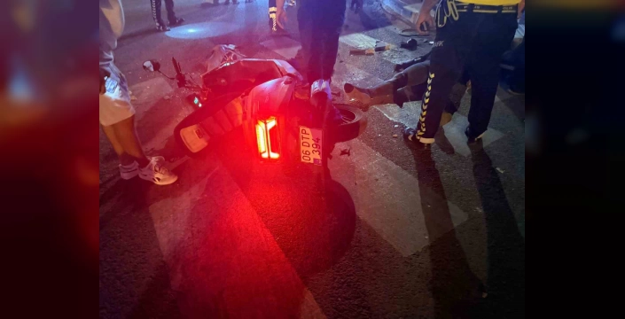 Polatlı'da korkunç kaza: Ters yöne giren araç motosiklete çarptı