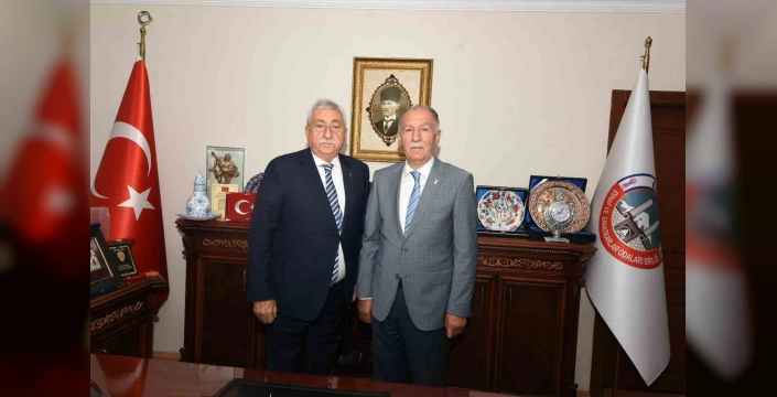 Tesk başkanı palandöken erzurum'da esnafı ziyaret etti