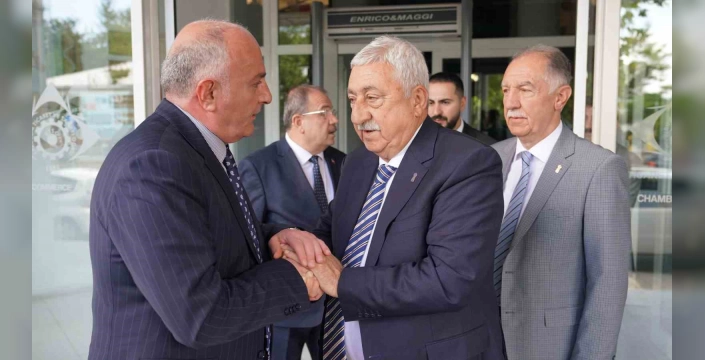 TESK Başkanı Palandöken, ETSO Başkanı Özakalın'ı ziyaret etti