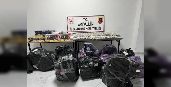 Van'da büyük operasyon: Binlerce paket kaçak sigara ele geçirildi