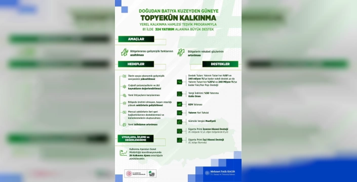 Yerel Kalkınma Hamlesi: Sanayi ve Teknoloji Bakanlığı'ndan yeni teşvik programı