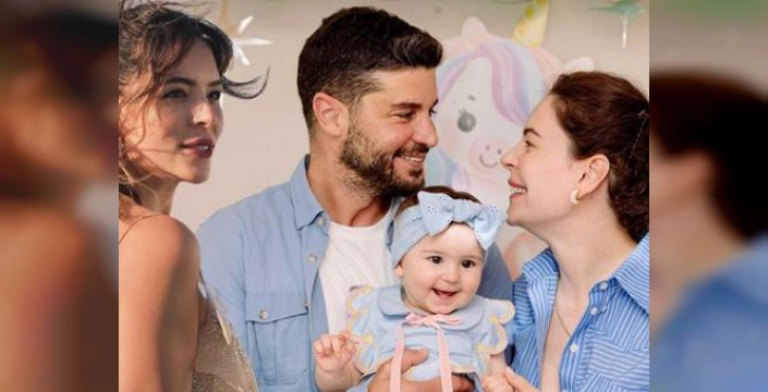 Yıldız Çağrı Atiksoy ve Berk Oktay'ın kızı Mira Milena'nın yeni fotoğrafı