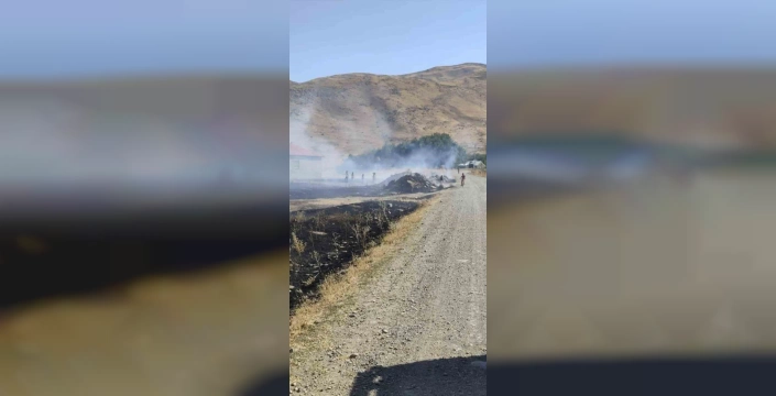 Ağrı'nın Tutak ilçesinde mera yangını