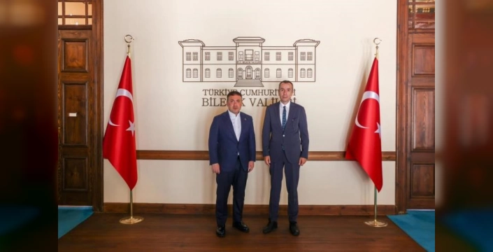 Bilecik Valisi Sözer, yeni Tarım ve Orman İl Müdürü Ayvalık'ı kabul etti