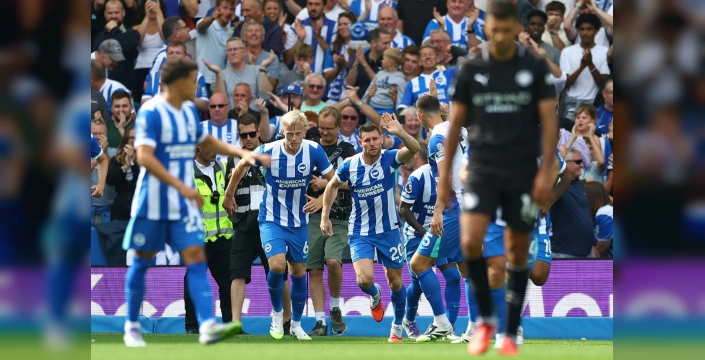 Brighton, Manchester City'yi yendi