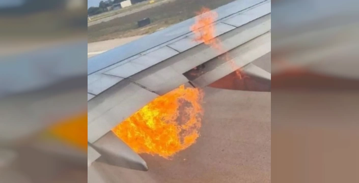 Condor Havayolları uçağı alev aldı: Brindisi'ye acil iniş