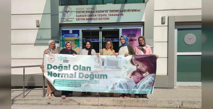 Düzce'de anne adaylarına normal doğum eğitimi