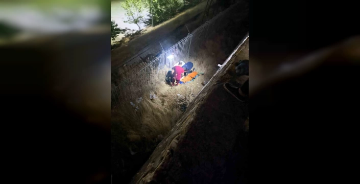 Elazığ'da istinat duvarından düşme: Ağır yaralanma