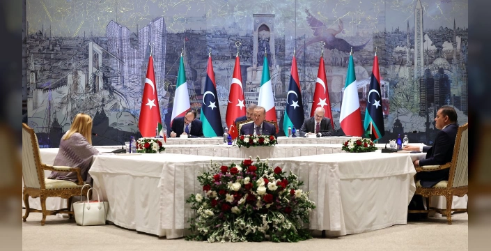 Erdoğan, Meloni ve Dibeybe İstanbul'da buluştu: Akdeniz'de yeni iş birlikleri