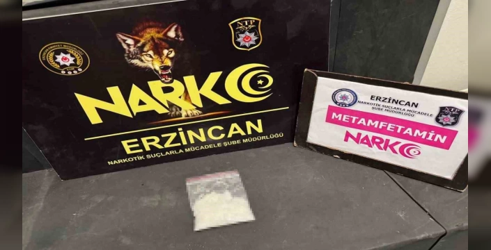 Erzincan'da uyuşturucu operasyonu: 27,84 gram metamfetamin ele geçirildi