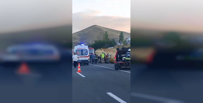 Erzurum'da trafik kazası: 1 ölü, 1 ağır yaralı