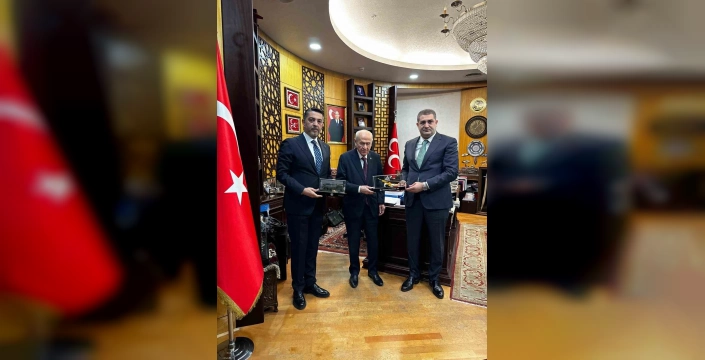 Gökbörü sistemleri: Bahçeli'yi ziyaret eden Önder Savunma yetkilileri bilgi verdi