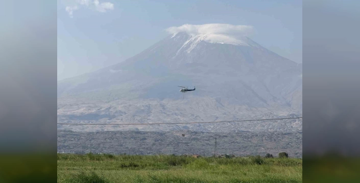 Iğdır'da TEİAŞ'tan önemli çalışma: Helikopterle yüksek gerilim hatlarına koruma takılıyor