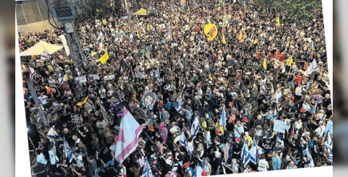 İsrail'de Gazze işgali kararı sonrası protestolar sürüyor