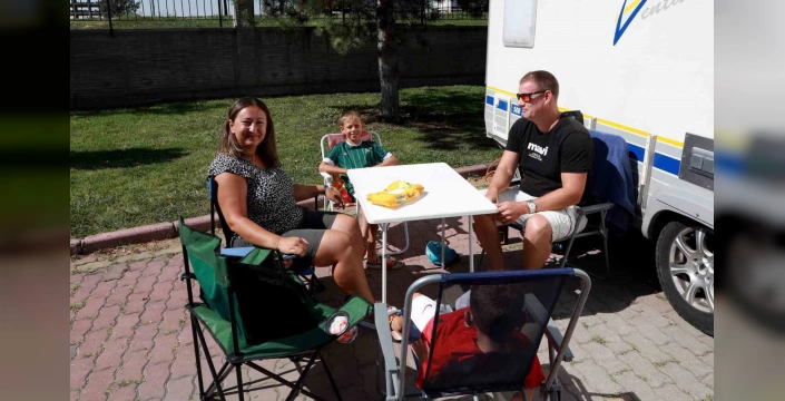 Konya'da karavan parkı ilgi odağı