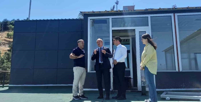 Levent Çakmur, Erzurum'daki spor tesislerini denetledi