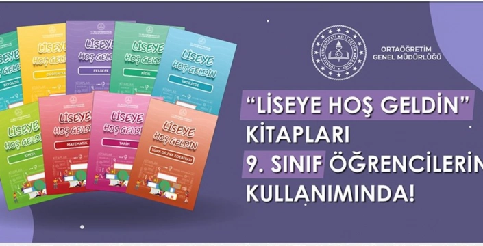 MEB'den 9'uncu sınıf öğrencileri için 'Liseye Hoş Geldin' kitapları