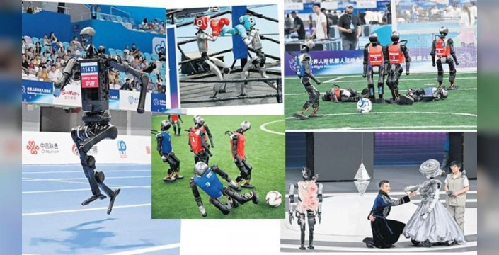Pekin'de ilk Dünya İnsansı Robot Oyunları başladı