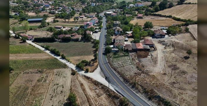 Sakarya'da 22 kilometrelik yol sıcak asfaltla yenilendi